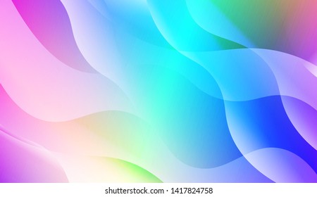 Geometric Wave Shape with Colorful Gradient Color Background Wallpaper. Vector Illustration
