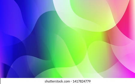 Geometric Wave Shape with Colorful Gradient Color Background Wallpaper. Vector Illustration