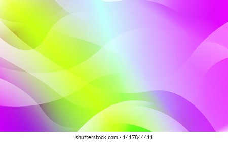 Geometric Wave Shape with Colorful Gradient Color Background Wallpaper. Vector Illustration