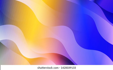 Geometric Wave Shape with Colorful Gradient Color Background Wallpaper. Vector Illustration