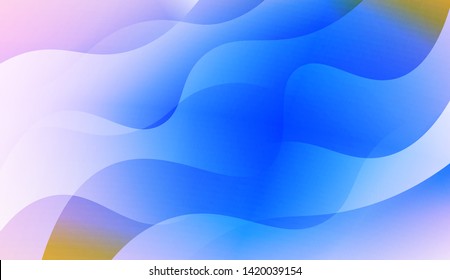 Geometric Wave Shape with Colorful Gradient Color Background Wallpaper. Vector Illustration