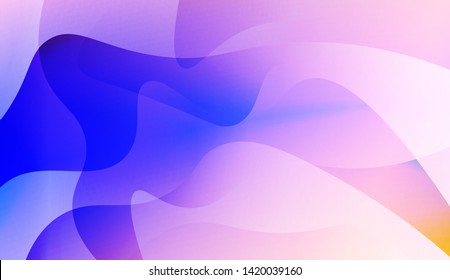 Geometric Wave Shape with Colorful Gradient Color Background Wallpaper. Vector Illustration