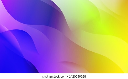Geometric Wave Shape with Colorful Gradient Color Background Wallpaper. Vector Illustration