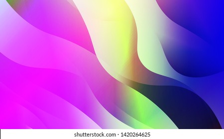 Geometric Wave Shape with Colorful Gradient Color Background Wallpaper. Vector Illustration