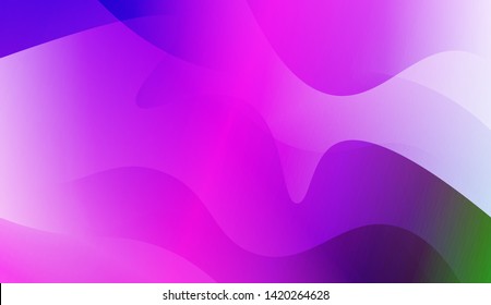 Geometric Wave Shape with Colorful Gradient Color Background Wallpaper. Vector Illustration