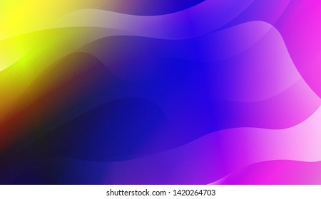 Geometric Wave Shape with Colorful Gradient Color Background Wallpaper. Vector Illustration