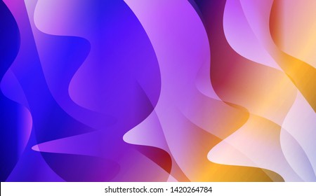 Geometric Wave Shape with Colorful Gradient Color Background Wallpaper. Vector Illustration