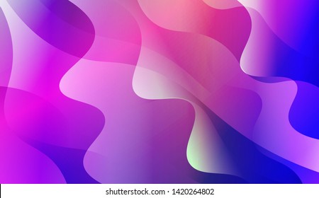 Geometric Wave Shape with Colorful Gradient Color Background Wallpaper. Vector Illustration