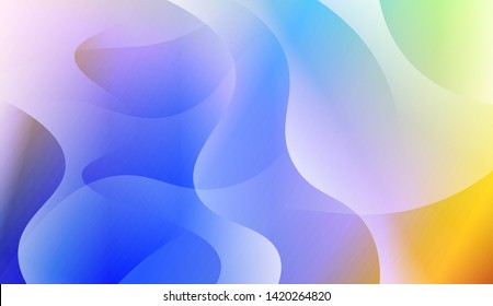 Geometric Wave Shape with Colorful Gradient Color Background Wallpaper. Vector Illustration