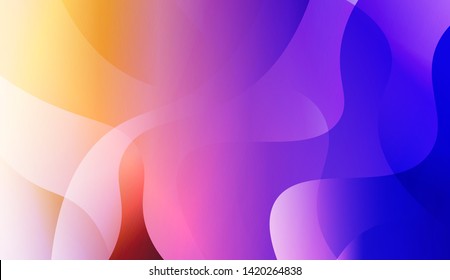 Geometric Wave Shape with Colorful Gradient Color Background Wallpaper. Vector Illustration