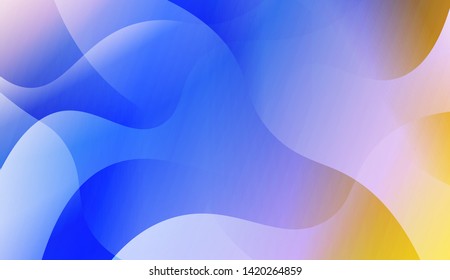 Geometric Wave Shape with Colorful Gradient Color Background Wallpaper. Vector Illustration