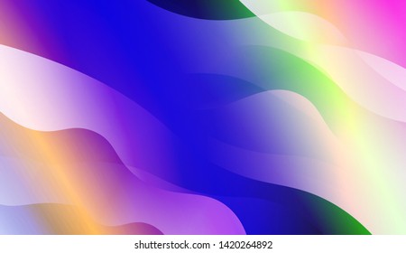 Geometric Wave Shape with Colorful Gradient Color Background Wallpaper. Vector Illustration