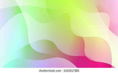 Geometric Wave Shape with Colorful Gradient Color Background Wallpaper. Vector Illustration