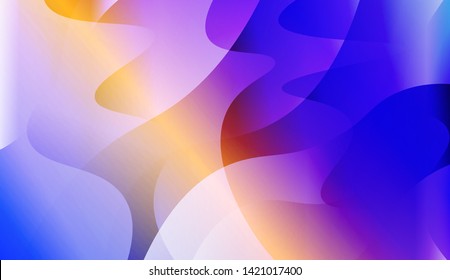 Geometric Wave Shape with Colorful Gradient Color Background Wallpaper. Vector Illustration