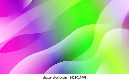 Geometric Wave Shape with Colorful Gradient Color Background Wallpaper. Vector Illustration