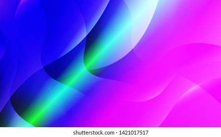 Geometric Wave Shape with Colorful Gradient Color Background Wallpaper. Vector Illustration