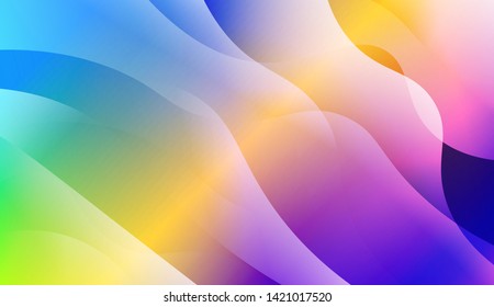 Geometric Wave Shape with Colorful Gradient Color Background Wallpaper. Vector Illustration