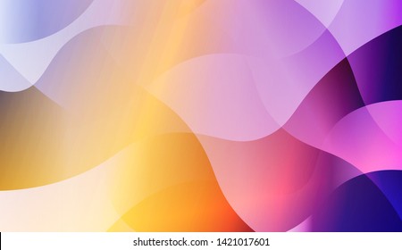 Geometric Wave Shape with Colorful Gradient Color Background Wallpaper. Vector Illustration