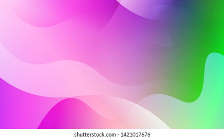 Geometric Wave Shape with Colorful Gradient Color Background Wallpaper. Vector Illustration
