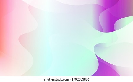 Geometric Wave Shape with Colorful Gradient Color Background Wallpaper. Vector Illustration