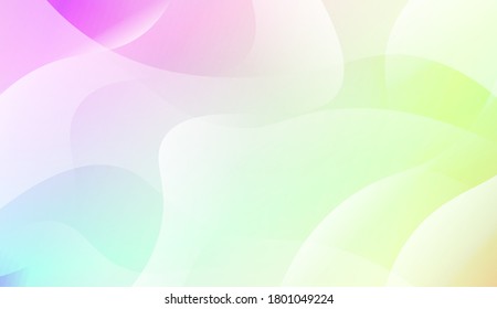 Geometric Wave Shape with Colorful Gradient Color Background Wallpaper. Vector Illustration