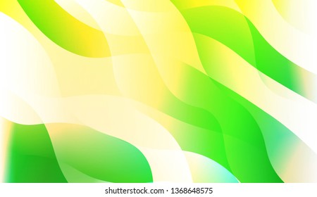 Geometric Wave Shape with Gradient Blurred Abstract Background. For Greeting Card, Flyer, Poster, Brochure, Banner Calendar. Vector Illustration