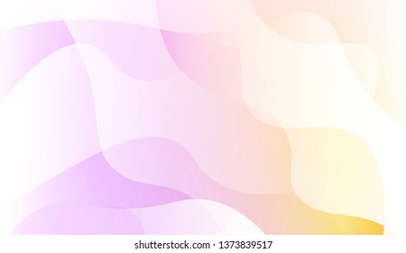 Geometric Wave Shape with Gradient Blurred Abstract Background. For Greeting Card, Flyer, Poster, Brochure, Banner Calendar. Vector Illustration