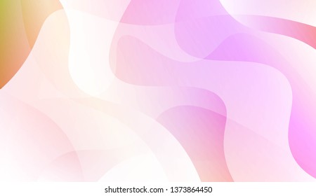 Geometric Wave Shape with Gradient Blurred Abstract Background. For Greeting Card, Flyer, Poster, Brochure, Banner Calendar. Vector Illustration
