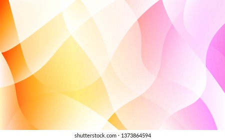 Geometric Wave Shape with Gradient Blurred Abstract Background. For Greeting Card, Flyer, Poster, Brochure, Banner Calendar. Vector Illustration
