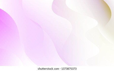 Geometric Wave Shape with Gradient Blurred Abstract Background. For Greeting Card, Flyer, Poster, Brochure, Banner Calendar. Vector Illustration