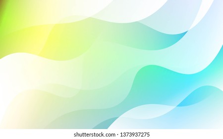 Geometric Wave Shape with Gradient Blurred Abstract Background. For Greeting Card, Flyer, Poster, Brochure, Banner Calendar. Vector Illustration