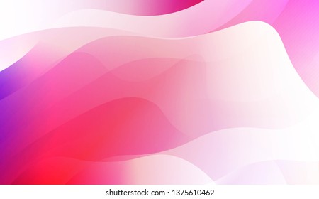 Geometric Wave Shape with Gradient Blurred Abstract Background. For Greeting Card, Flyer, Poster, Brochure, Banner Calendar. Vector Illustration