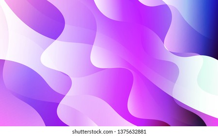 Geometric Wave Shape with Gradient Blurred Abstract Background. For Greeting Card, Flyer, Poster, Brochure, Banner Calendar. Vector Illustration