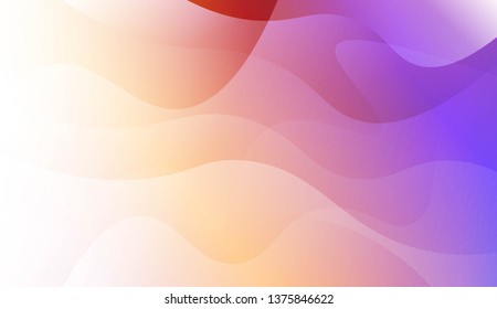 Geometric Wave Shape with Gradient Blurred Abstract Background. For Greeting Card, Flyer, Poster, Brochure, Banner Calendar. Vector Illustration