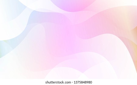 Geometric Wave Shape with Gradient Blurred Abstract Background. For Greeting Card, Flyer, Poster, Brochure, Banner Calendar. Vector Illustration