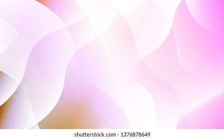 Geometric Wave Shape with Gradient Blurred Abstract Background. For Greeting Card, Flyer, Poster, Brochure, Banner Calendar. Vector Illustration
