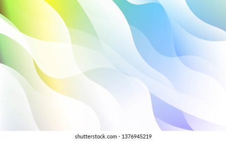 Geometric Wave Shape with Gradient Blurred Abstract Background. For Greeting Card, Flyer, Poster, Brochure, Banner Calendar. Vector Illustration