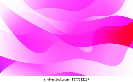 Geometric Wave Shape with Gradient Blurred Abstract Background. For Greeting Card, Flyer, Poster, Brochure, Banner Calendar. Vector Illustration