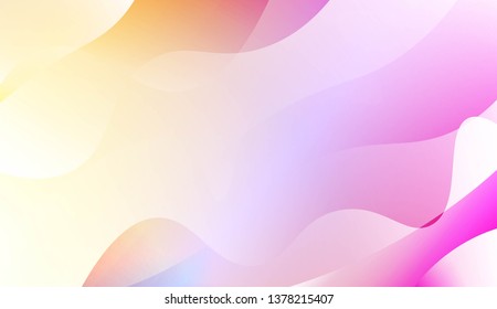 Geometric Wave Shape with Gradient Blurred Abstract Background. For Greeting Card, Flyer, Poster, Brochure, Banner Calendar. Vector Illustration