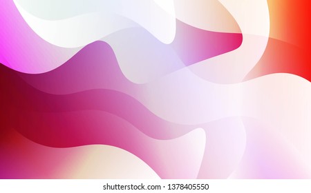 Geometric Wave Shape with Gradient Blurred Abstract Background. For Greeting Card, Flyer, Poster, Brochure, Banner Calendar. Vector Illustration