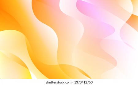 Geometric Wave Shape with Gradient Blurred Abstract Background. For Greeting Card, Flyer, Poster, Brochure, Banner Calendar. Vector Illustration