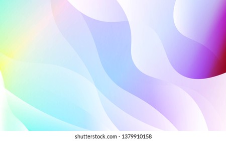 Geometric Wave Shape with Gradient Blurred Abstract Background. For Greeting Card, Flyer, Poster, Brochure, Banner Calendar. Vector Illustration