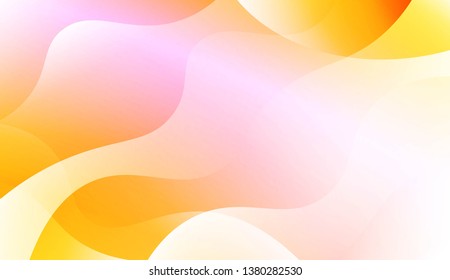Geometric Wave Shape with Gradient Blurred Abstract Background. For Greeting Card, Flyer, Poster, Brochure, Banner Calendar. Vector Illustration