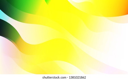 Geometric Wave Shape with Gradient Blurred Abstract Background. For Greeting Card, Flyer, Poster, Brochure, Banner Calendar. Vector Illustration
