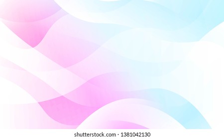 Geometric Wave Shape with Gradient Blurred Abstract Background. For Greeting Card, Flyer, Poster, Brochure, Banner Calendar. Vector Illustration