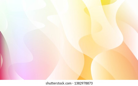 Geometric Wave Shape with Gradient Blurred Abstract Background. For Greeting Card, Flyer, Poster, Brochure, Banner Calendar. Vector Illustration