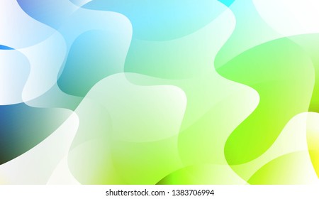 Geometric Wave Shape with Gradient Blurred Abstract Background. For Greeting Card, Flyer, Poster, Brochure, Banner Calendar. Vector Illustration