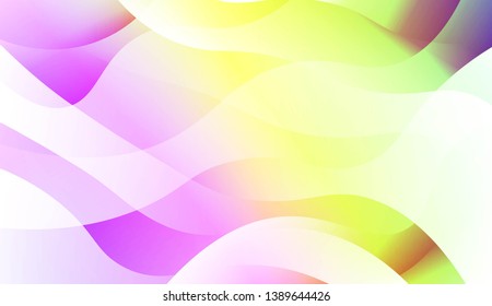 Geometric Wave Shape with Gradient Blurred Abstract Background. For Greeting Card, Flyer, Poster, Brochure, Banner Calendar. Vector Illustration
