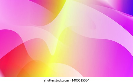 Geometric Wave Shape with Gradient Blurred Abstract Background. For Greeting Card, Flyer, Poster, Brochure, Banner Calendar. Vector Illustration