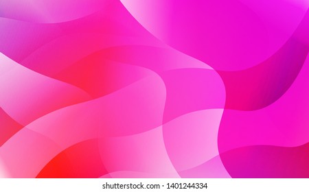 Geometric Wave Shape with Gradient Blurred Abstract Background. For Greeting Card, Flyer, Poster, Brochure, Banner Calendar. Vector Illustration
